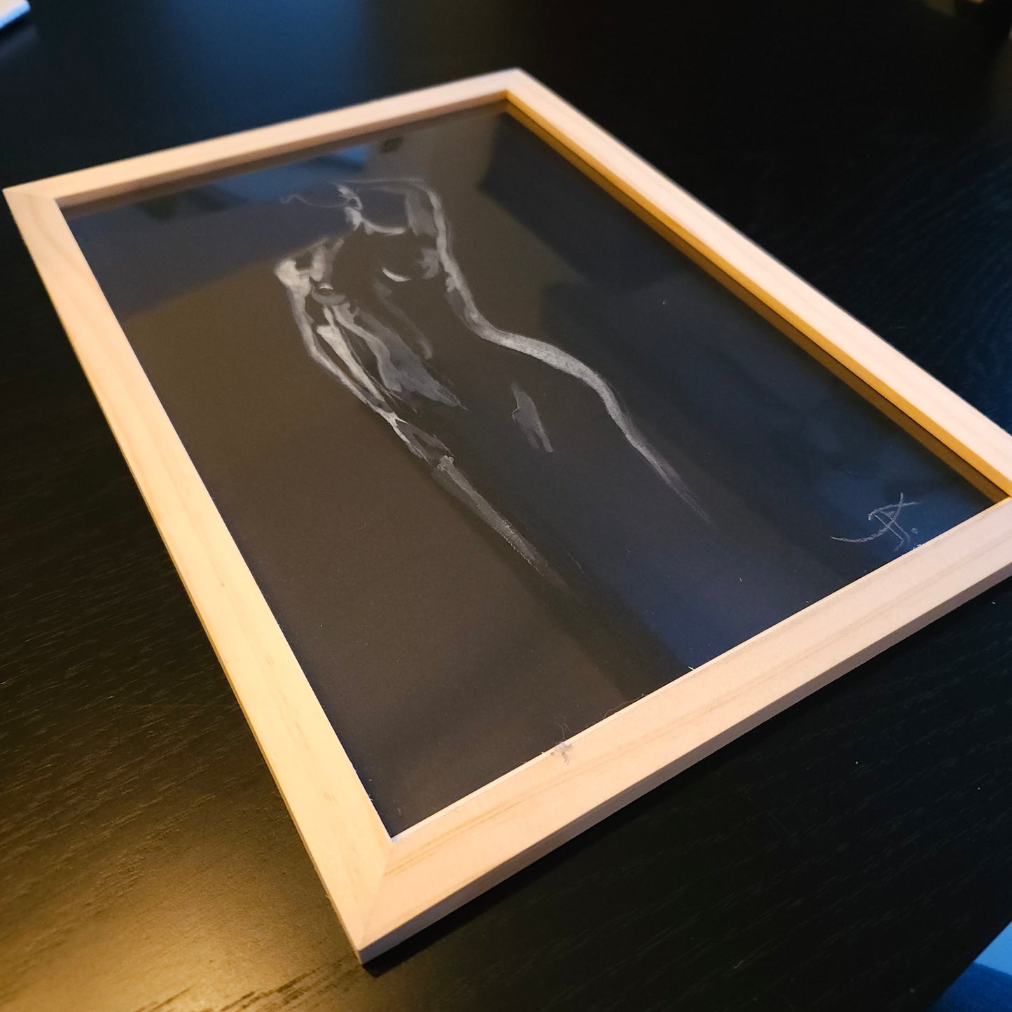 Peinture aquarelle nu Femme 1